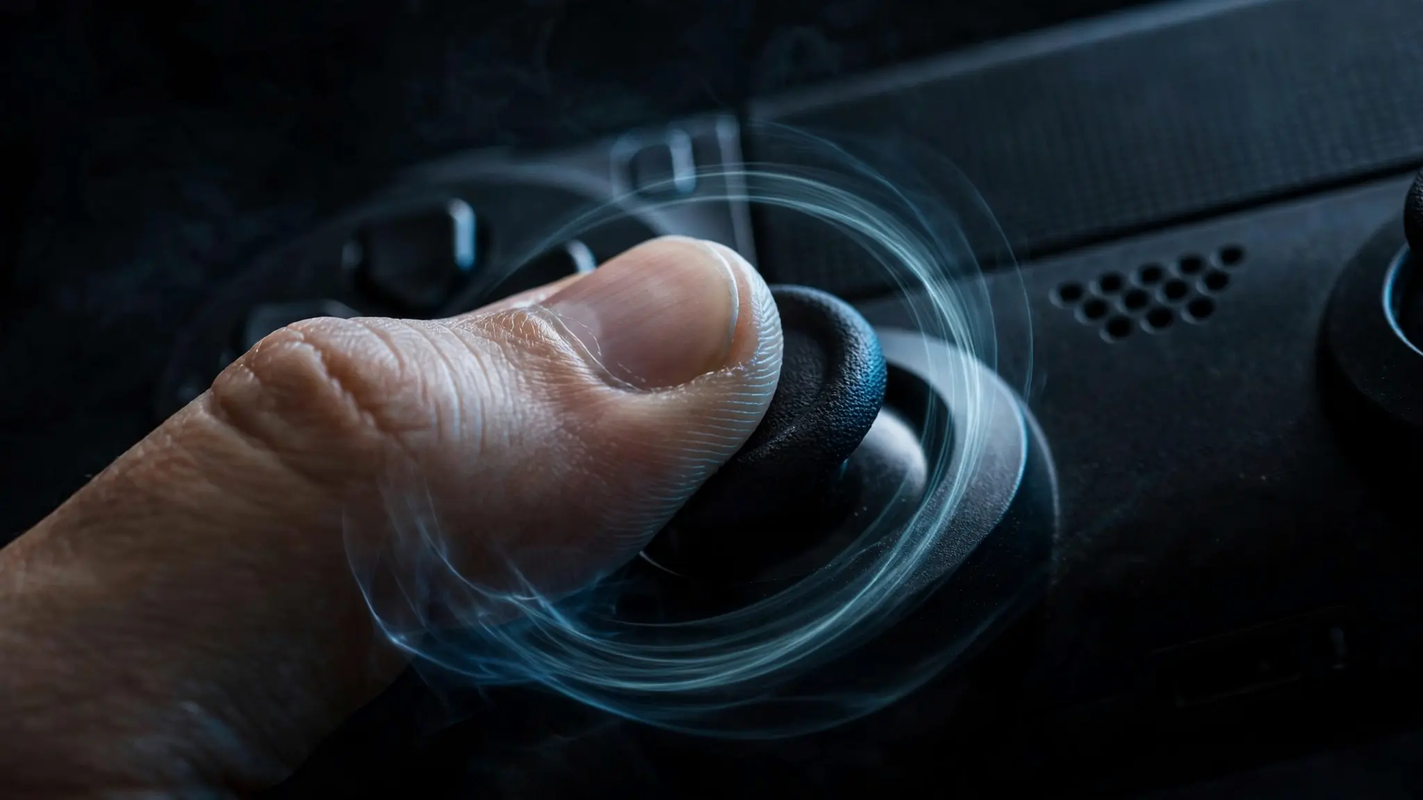 rotating analog stick in full circles for circularity testing